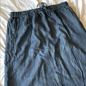 Downeast Faux Denim Skirt